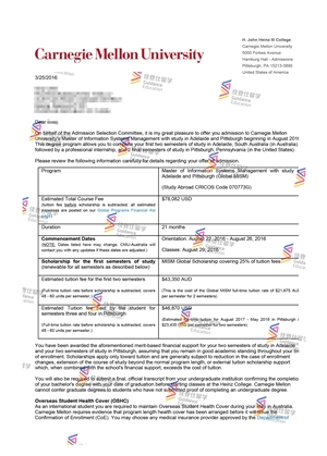 卡耐基梅隆大学-信息系统管理硕士