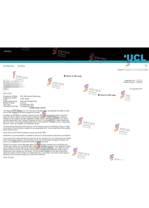 University College London- MSc Mechanical Engineering